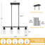 Luminaire suspendu linéaire à 4 lumières avec abat-jour en verre transparent-1857710822-1849437625