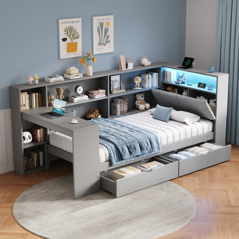 Modern Daybed, Grey