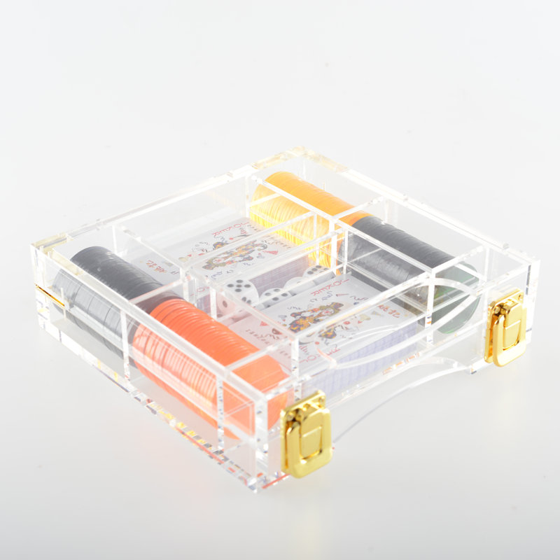 Acrylic Poker Game Set