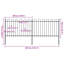 Verla Black Metal Fence Panels Included-1336750295
