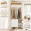 61'' - 92.6''  W Closet System with Wooden Drawers and Hanging Rods-1615673165