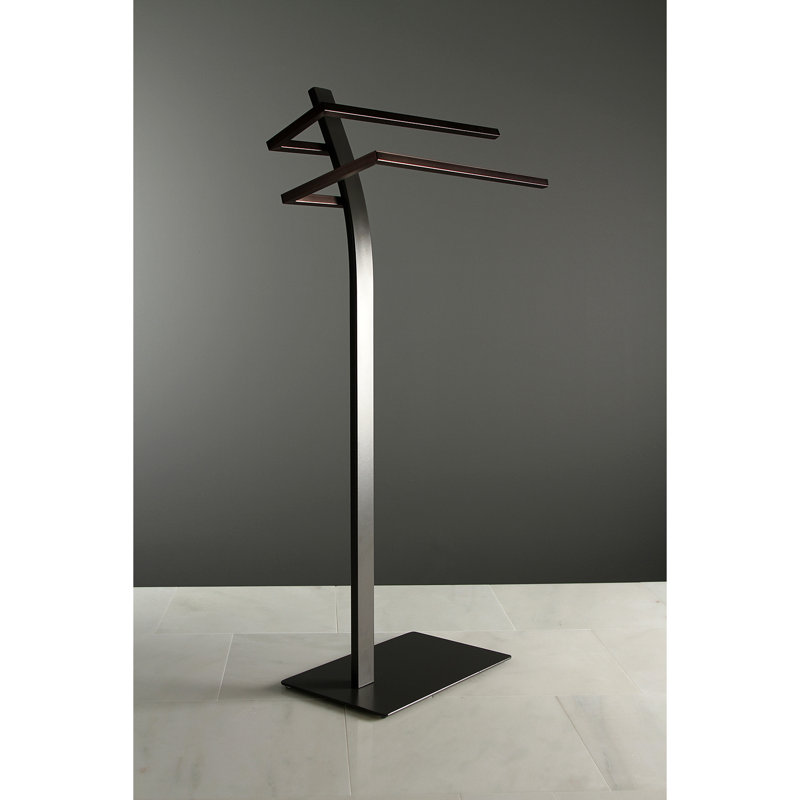 Kingston Brass Edenscape Freestanding Dual Towel Rack, Oil Rubbed Bronze