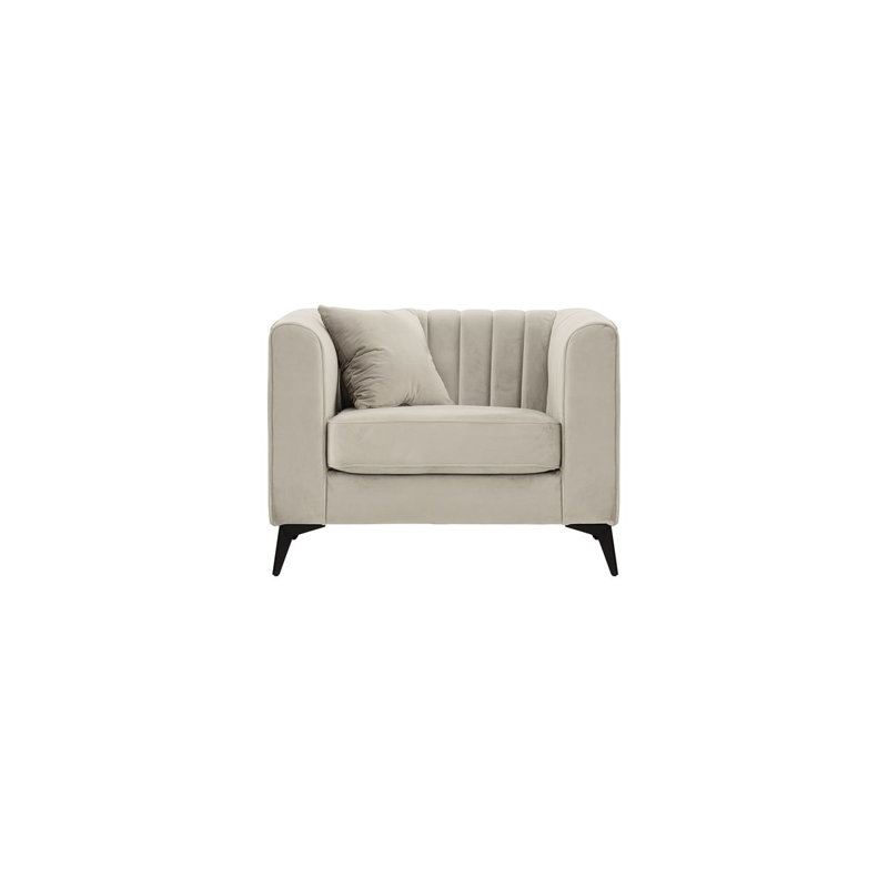 Upholstered Armchair, Beige