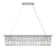 Luxurious Dimmable 8-Light Rectangle Raindrop Crystal Chandelier L39.4'' X W9.8'' X H8.7''