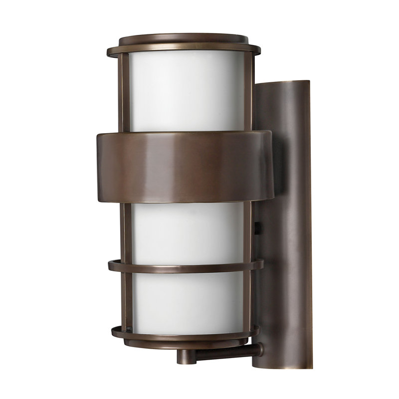 Saturn LED Outdoor Flush Mount, 12" H x 6" W x 7.5" D, Satin Black, 60W Medium