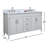 Addison 61'' Double Bathroom Vanity with Marble Top-62950525