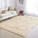 Alberik Natural Beige Faux Fur Shag Area Rug - Ultra Plush High Pile Accent Rug for Cozy Home Decor