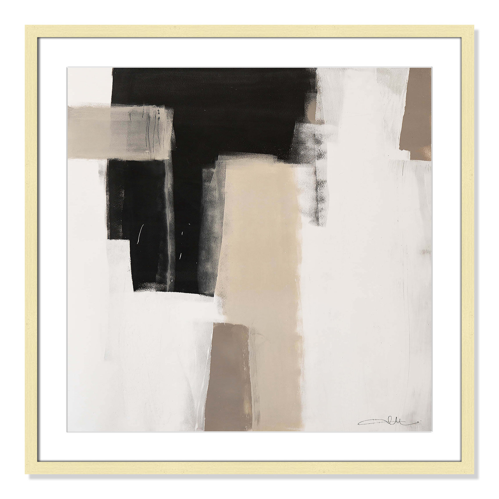 Earth Scapes I-A Print by Casa Fine Arts, 27.5" H x 27.5" W x 1.25" D, Gold Box Framed