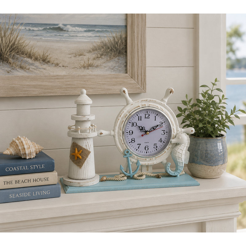 Horloge phare-ancre-hippocampe
