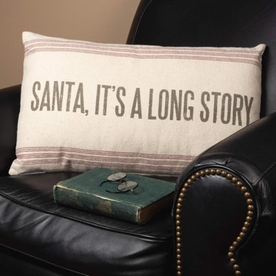 Coussin décoratif de Noël «Primitive By Kathy» par Père Noël