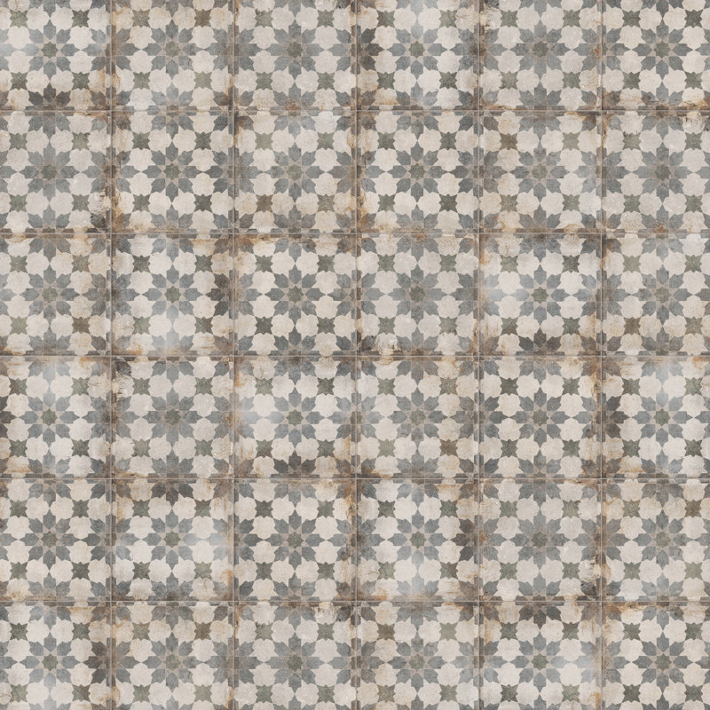 DAnticatto Decor 9" x 9" Porcelain Patterned Wall & Floor Tile