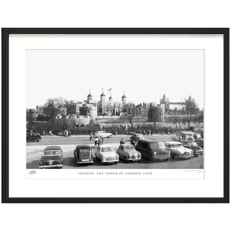 London, The Tower Of London C1955 by Francis Frith - Single Picture Frame Print, 45cm H x 60cm W x 2.3cm D