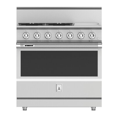 36"" 5.8 cu. ft. Freestanding Dual Fuel with Griddle -  Hestan, KRD364GD-NG