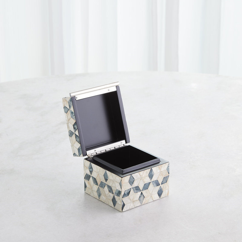 Handmade Decorative Box, 4.5" H x 5" W x 5.25" D