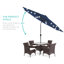 Parasol lumineux solaire à DEL avec ajustement de l'inclinaison 10 pi Shearer, tissu résistant aux rayons UV-228517481