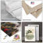 «Sage Green Eucalyptus Palm Leaf Geometric Boho», art mural minimaliste sur toile 3 pièces-131435762