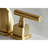 Kingston Brass Claremont Two-Handle 3-Hole Deck Mount Widespread Bathroom Faucet with Brass Pop-Up Drain-53240130