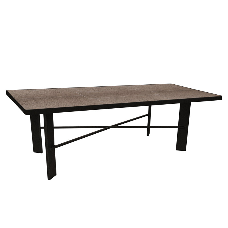 Outdoor Rectangle Coffee Table, Canyon Taupe, Carbon Black
