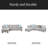 Rivet - Trimmed L - Shaped Sofa 2Pc-1015377033