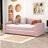 Wood Upholstered Daybed with Integrated Bluetooth Audio System, Storage Armrests and Trundle-925645985-925645986