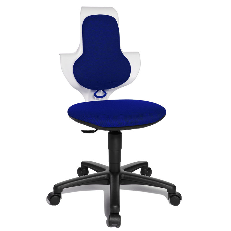 Office Chair, Blue/White
