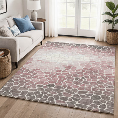 Premium Machine Washable Mayfield AMF2190 geometric Rug