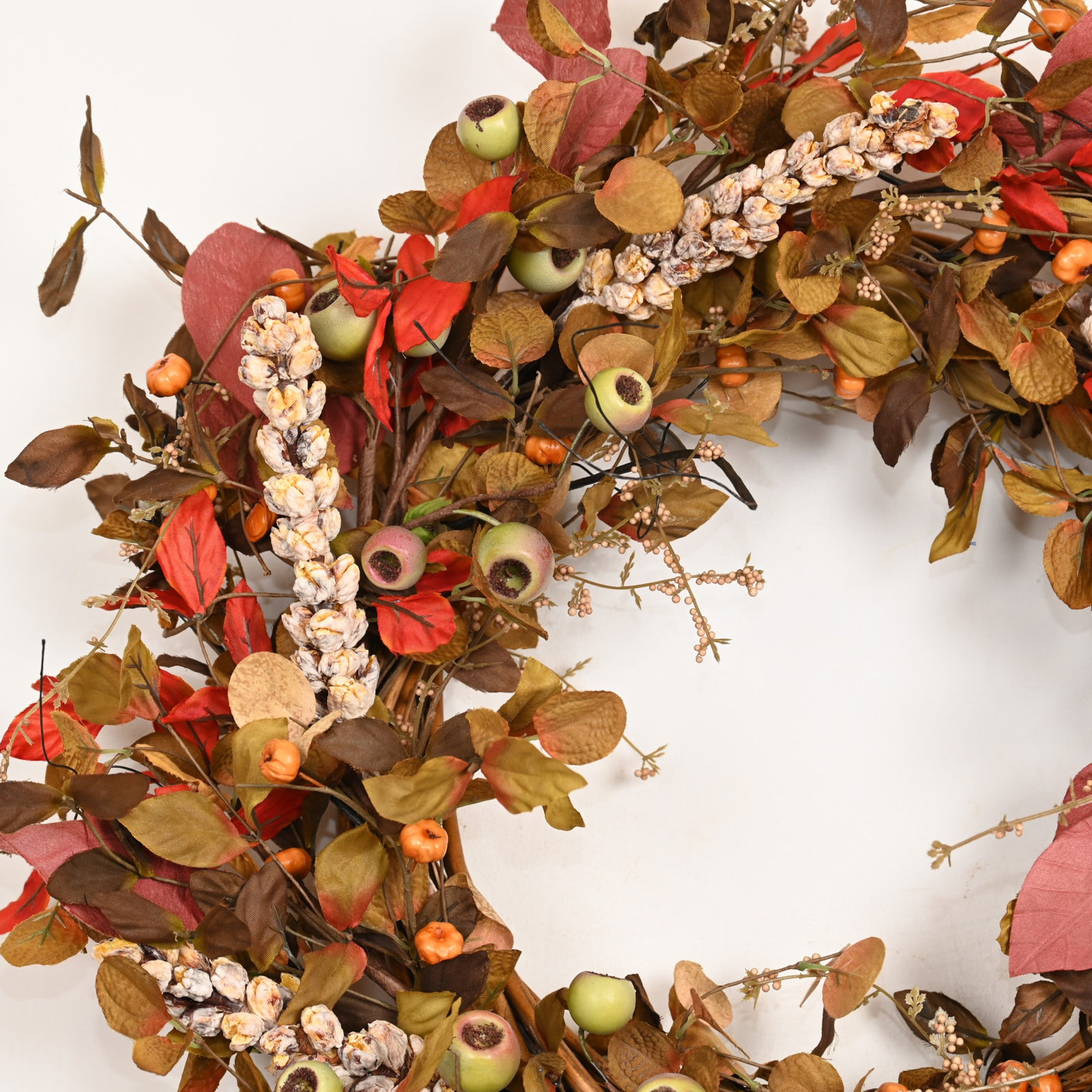 24" Handcrafted Berry No Holiday Wreath