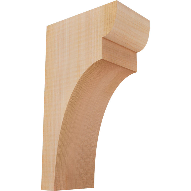 Yorktown Corbel, H 10 po x l 3,5 po x P 6 po, Cèdre rouge, Lisse