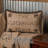 Farmhouse Star Striped Cotton Reversible Throw Pillow
