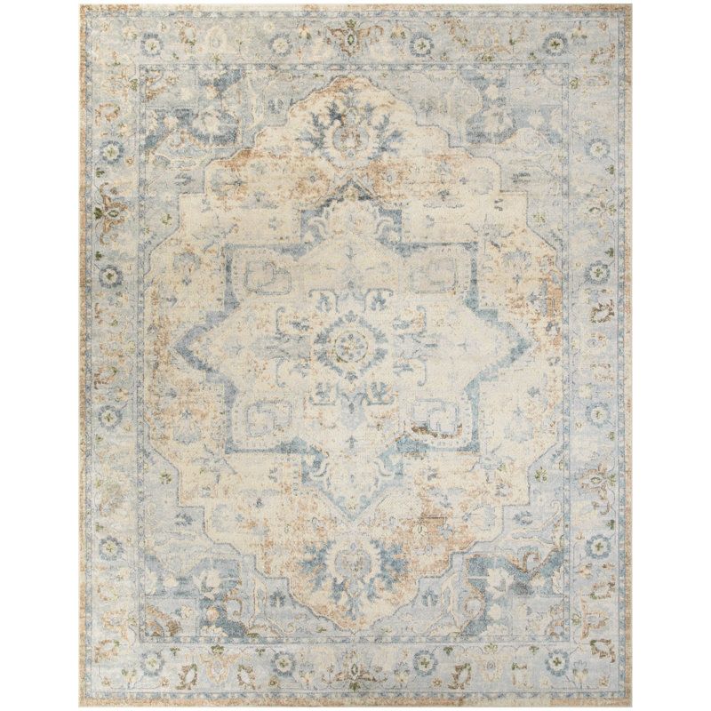 Lolotoe Washable Oriental Indoor Rug, Rectangle 7'10" x 10'