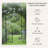 Outsunny Garden Arch Arbor,Metal Arch Trellis With Gate