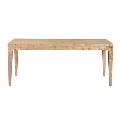 Table de salle à manger en bois d'hévéa massif Janniyah
