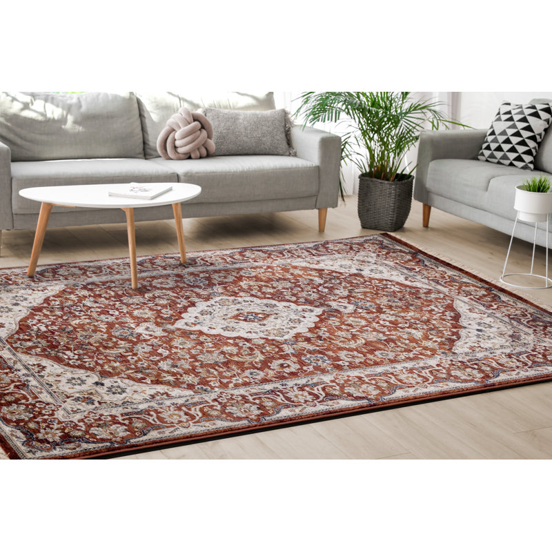 Tapis rouge Rojas, Rectangle 5 pi 3 po x 7 pi 7 po