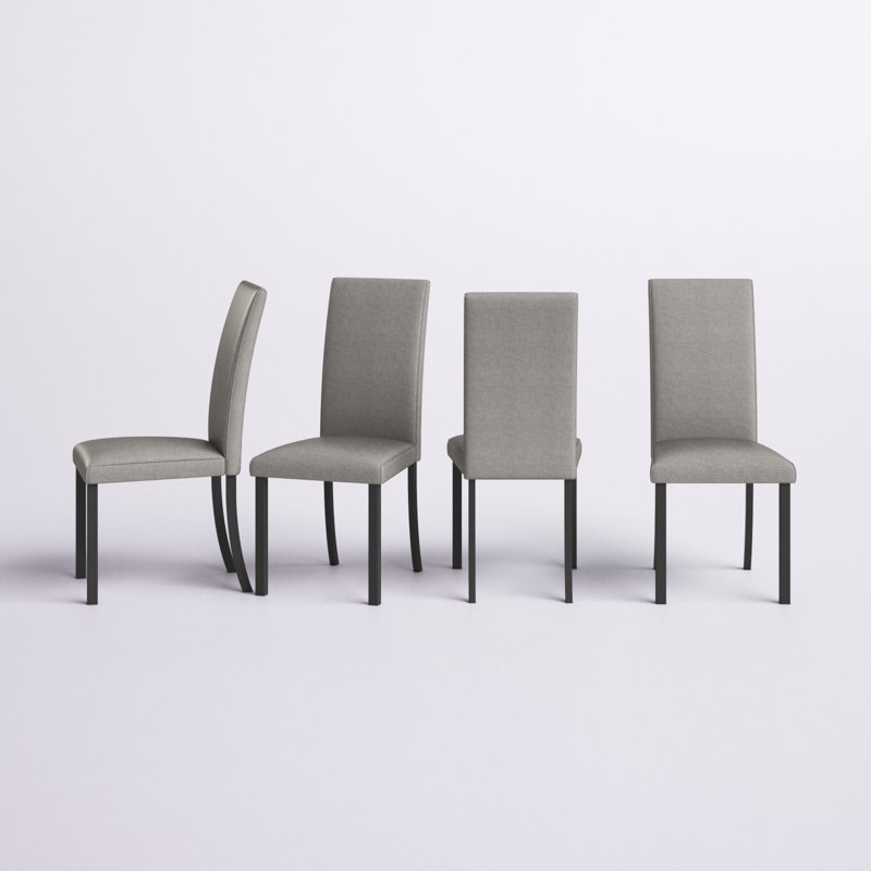 Ajalon 18.3'' H Upholstered Parsons Chair, Black