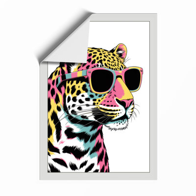 Cool Leopard Modern - Framed Print