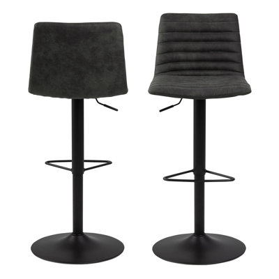 Benko Swivel Upholstered Adjustable Height Counter Stool with Metal Frame