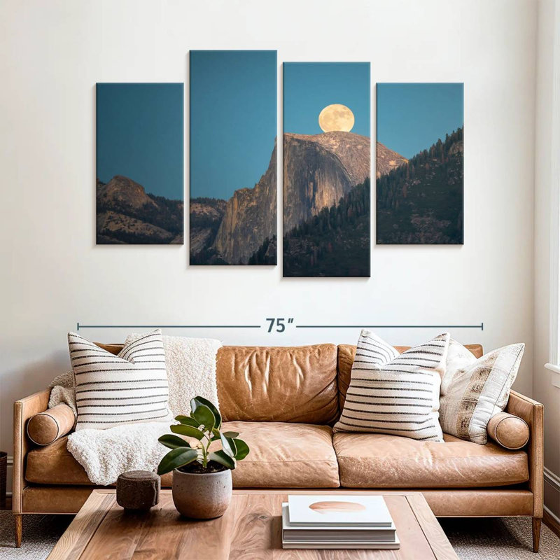 Oberle Half Dome Supermoon, 42" H x 68" W