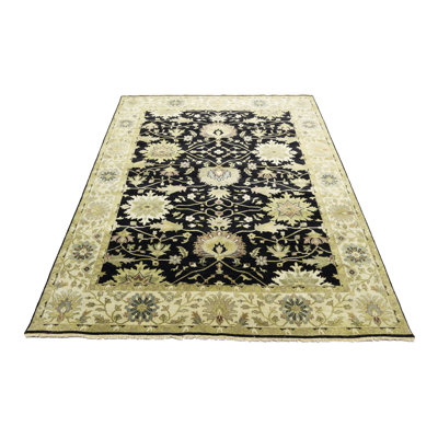 Tapis noir Oushak Chobi