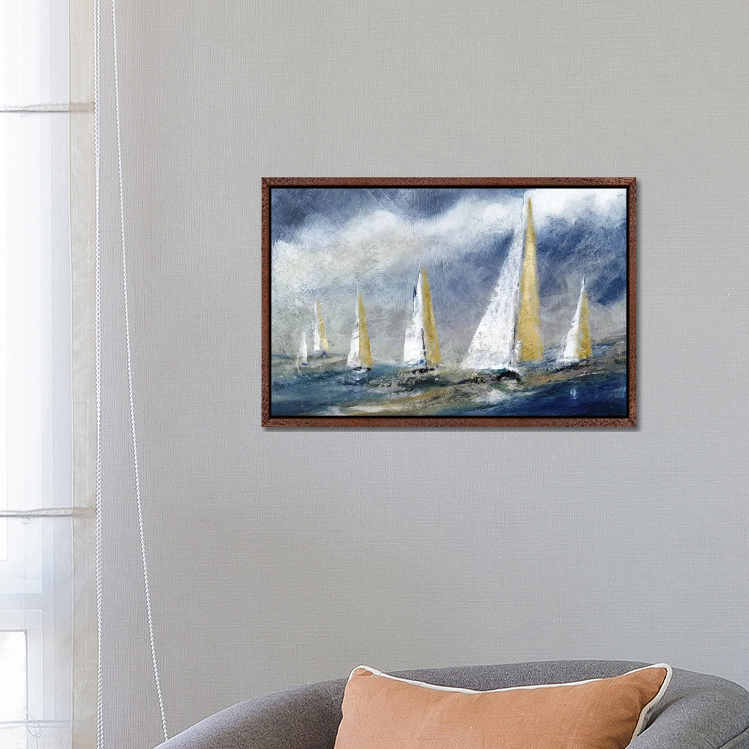 Indigo Swells by Carol Robinson - Painting on Canvas