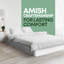 Sommier double non assemblé pour lit double - Sommier tapissier en bois de 10 pouces seulement - Sommier de remplacement silencieux et silencieux, assemblage facile (blanc)-1472456940-1392475063