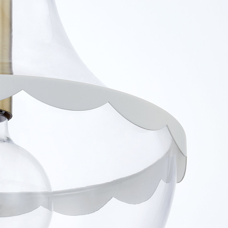 Luminaire suspendu 1 lumière Alaina, H 16,5 po x l 14,25 po