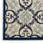 Lewis Damask Ivory/Navy Indoor/Outdoor Area Rug-196546155