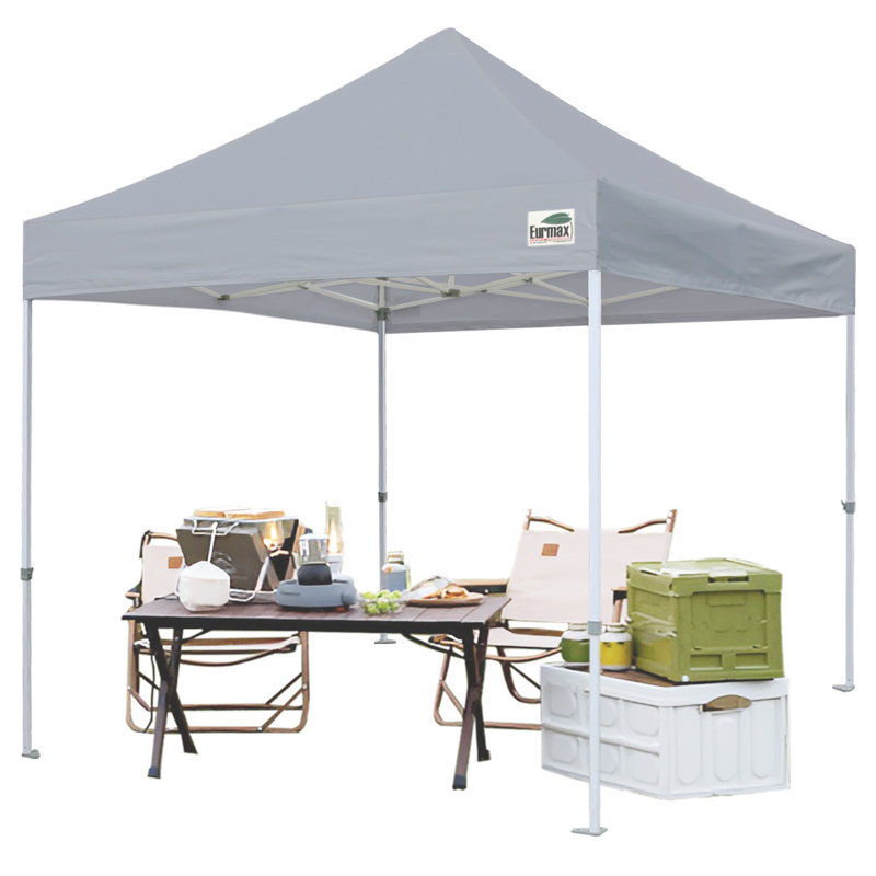 Amaziyah 96'' W x 96'' D Steel Pop-Up Canopy, Navy, 8ft x 8ft