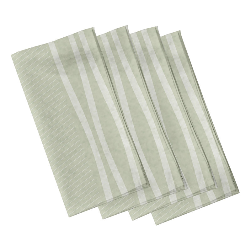 Ensemble de serviettes 4 pièces Josefa, Vert