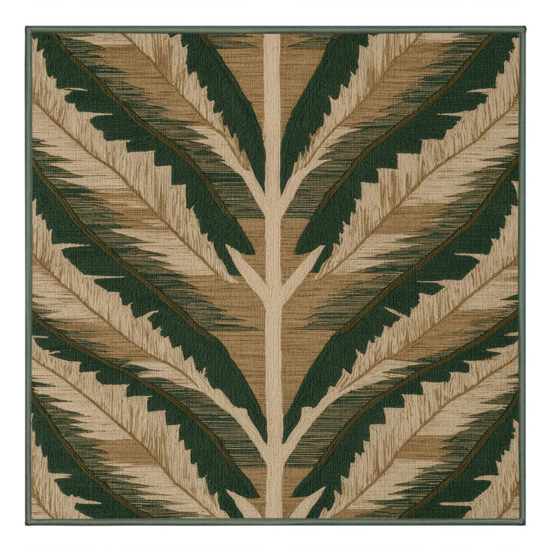 Tapis lavable hawaïen à feuilles Taro, Rectangulaire 2 pi x 3 pi