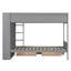 Lit superposé avec rangement et tiroirs avec rangement - Structure en pin massif compact-2050489718-2050489719