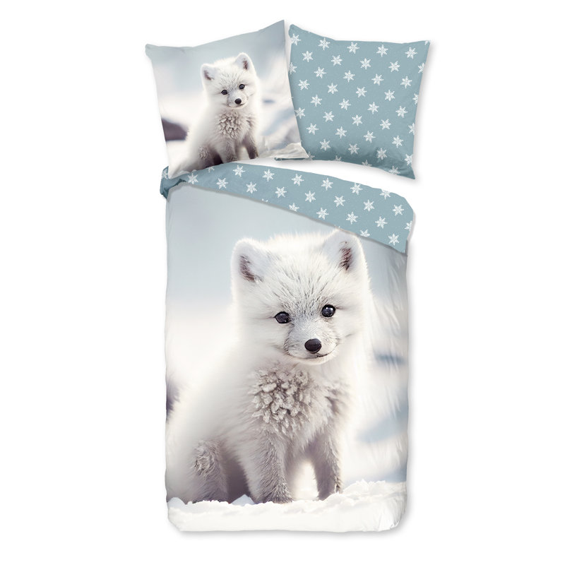 Cotton Abstract Duvet Cover with Pillowcases