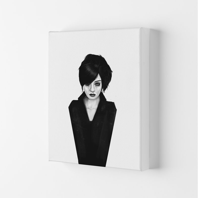 The Widow by Mercedes Lopes Charro - Print, 29.7cm H x 21cm W x 4cm D, Wrapped Canvas