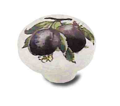 (Paquet de 5) Poignée blanche de 1-1 / 2 po avec prunes