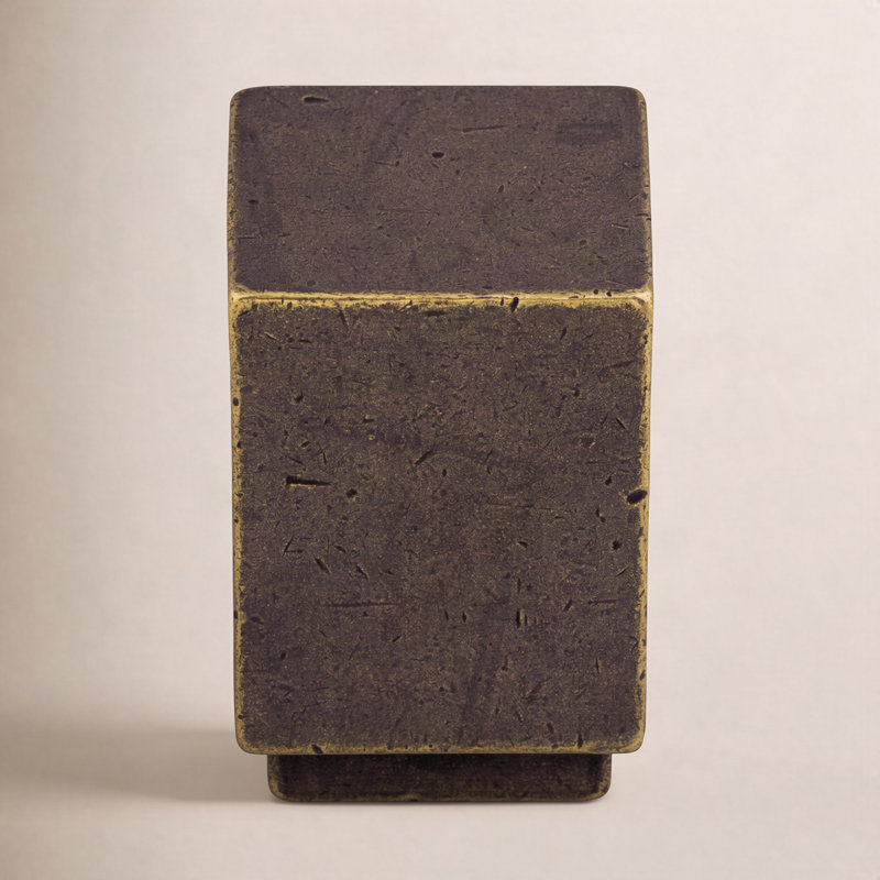 Linear 3/4" Length Square Knob, German Bronze
